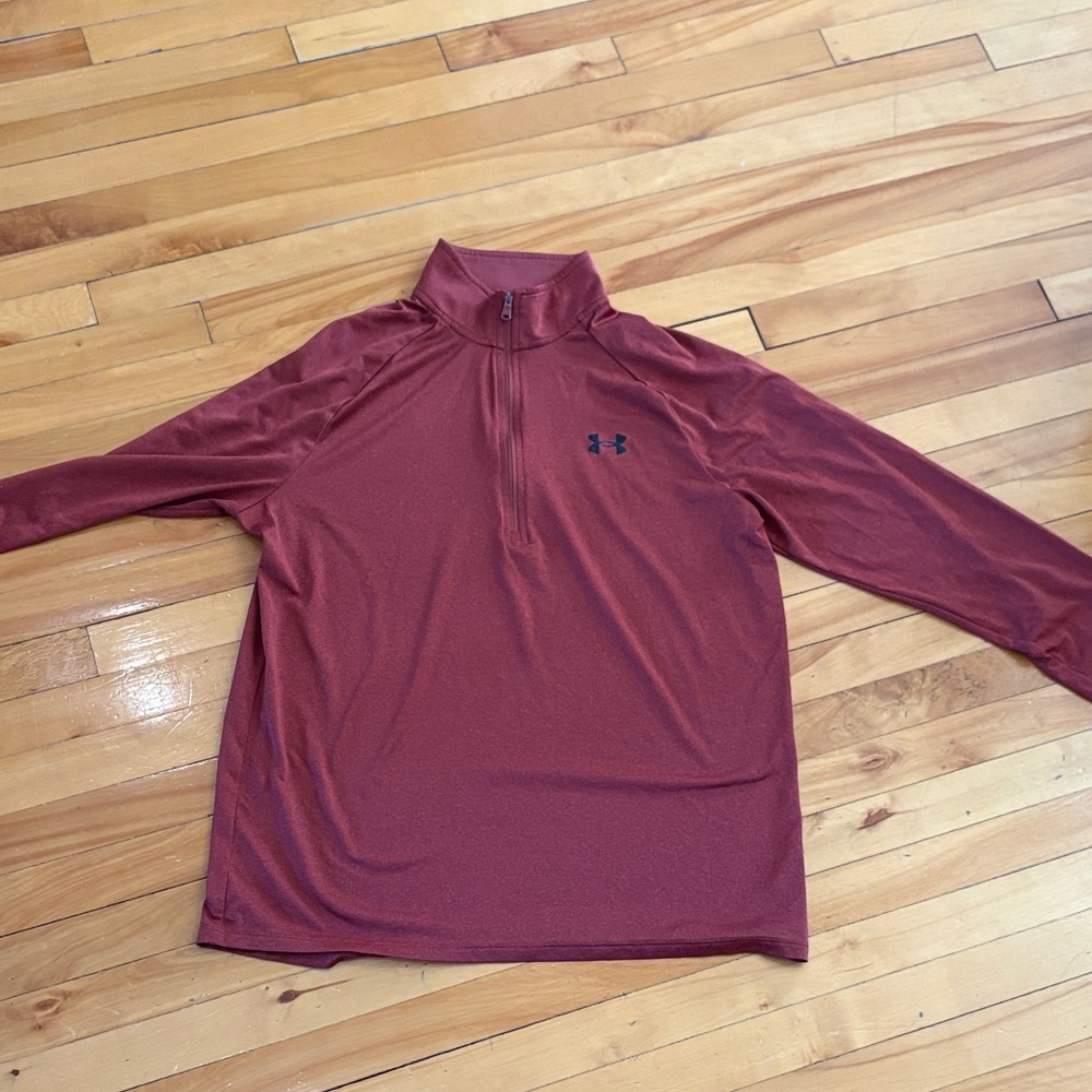 Under Armour Men's Quarter-Zip Pullover - Deep Red